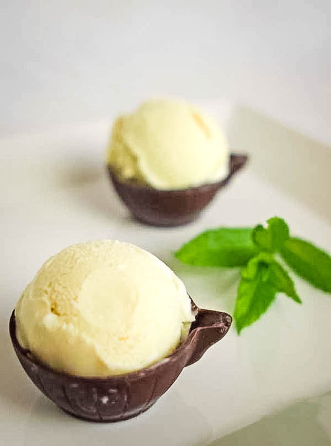 Homemade mint ice online cream