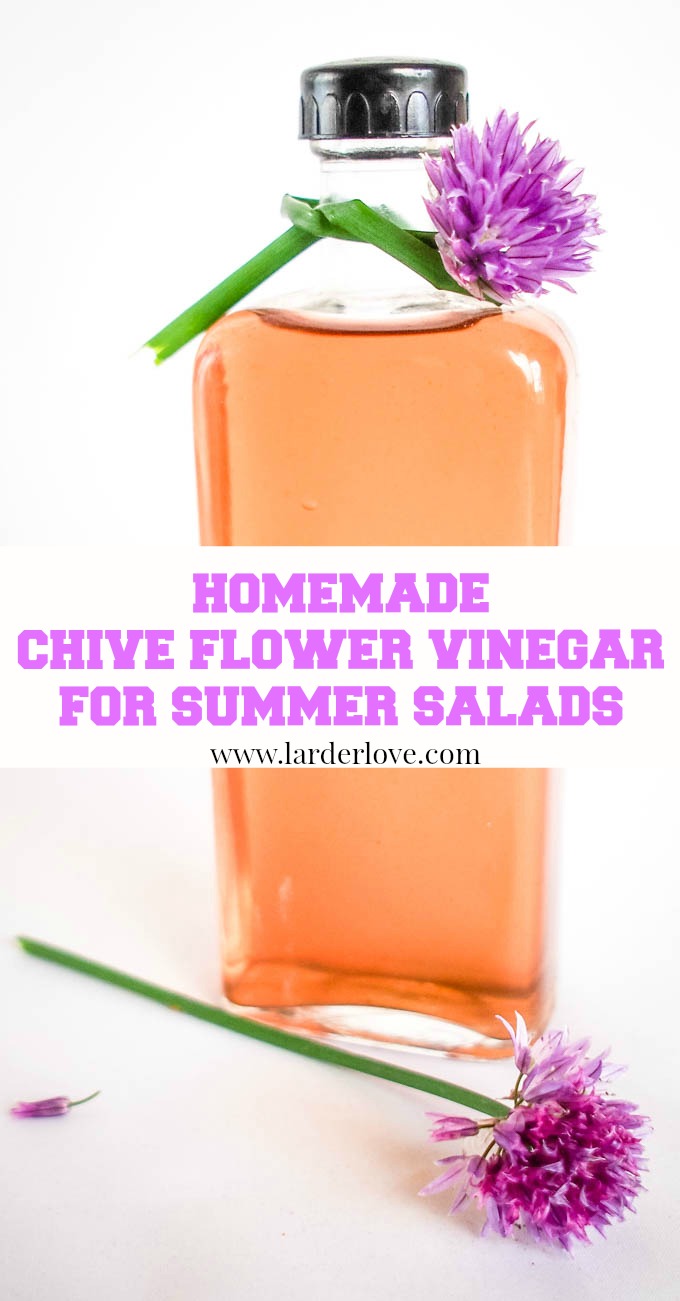 Chive Pin Delicious And Easy homemade Chive Vinegar - Larder Love