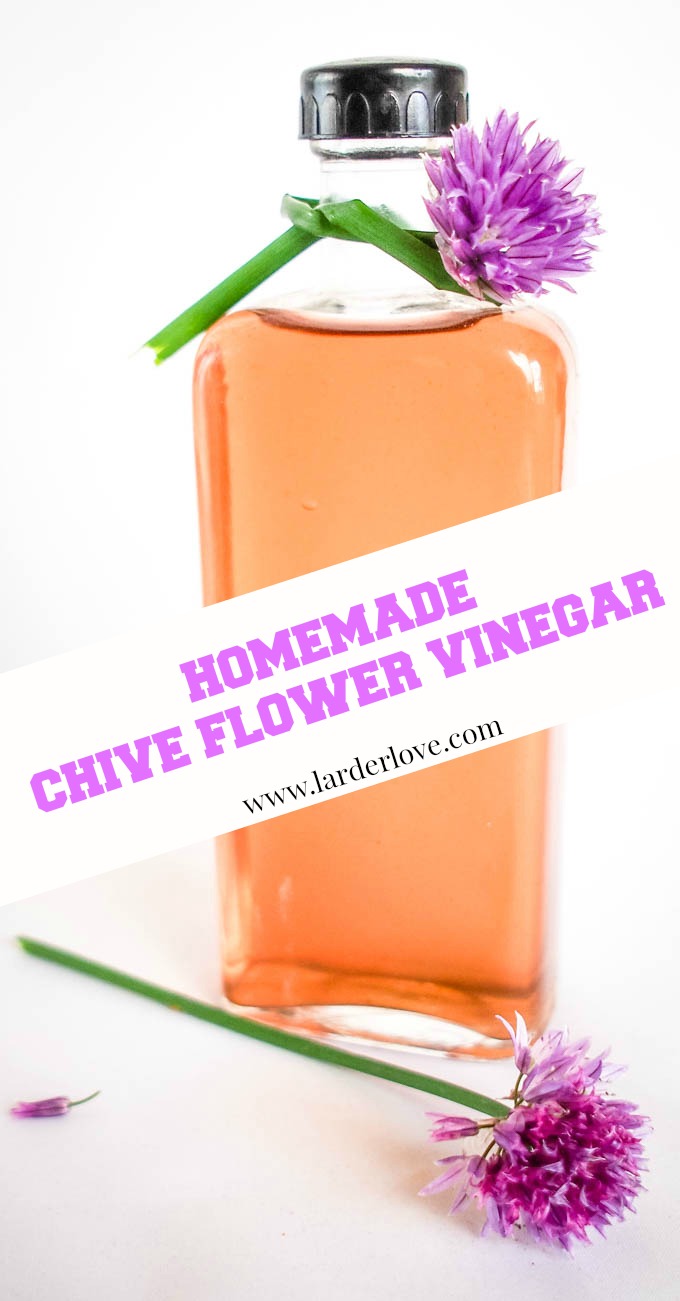 Delicious And Easy homemade Chive Vinegar Larder Love