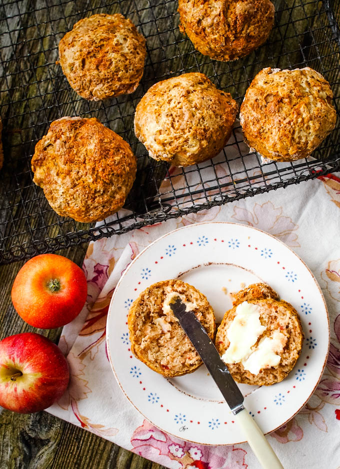 Super Simple Spiced Apple Scones Larder Love