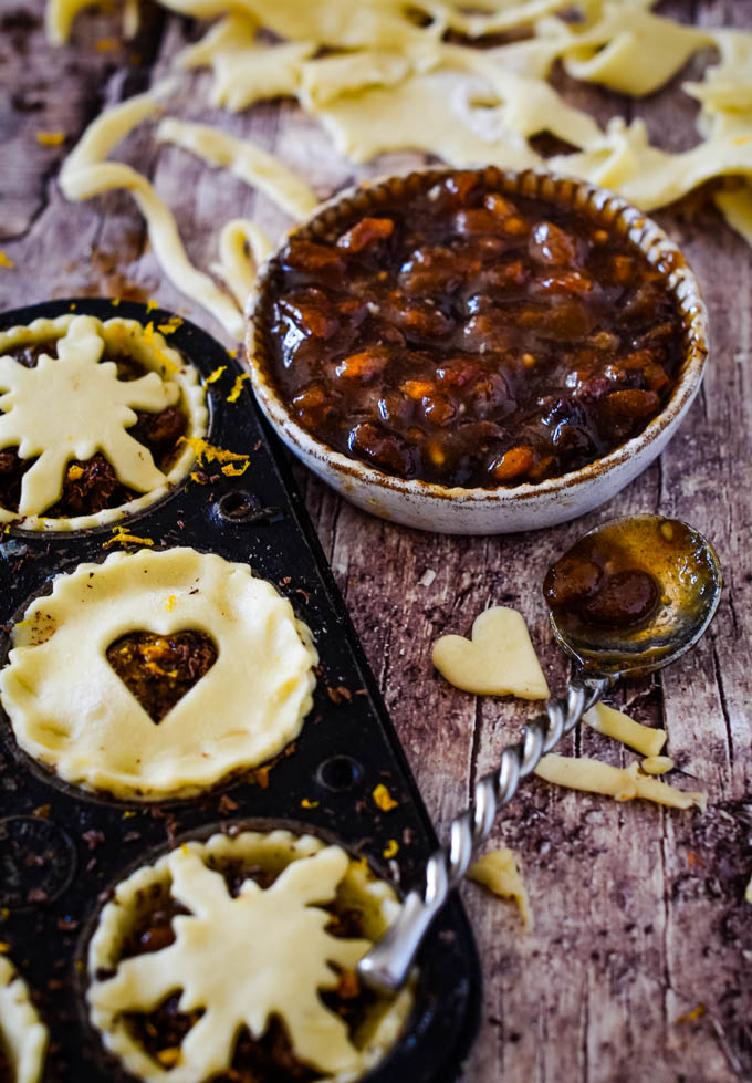 mincemeat and pies in foreground