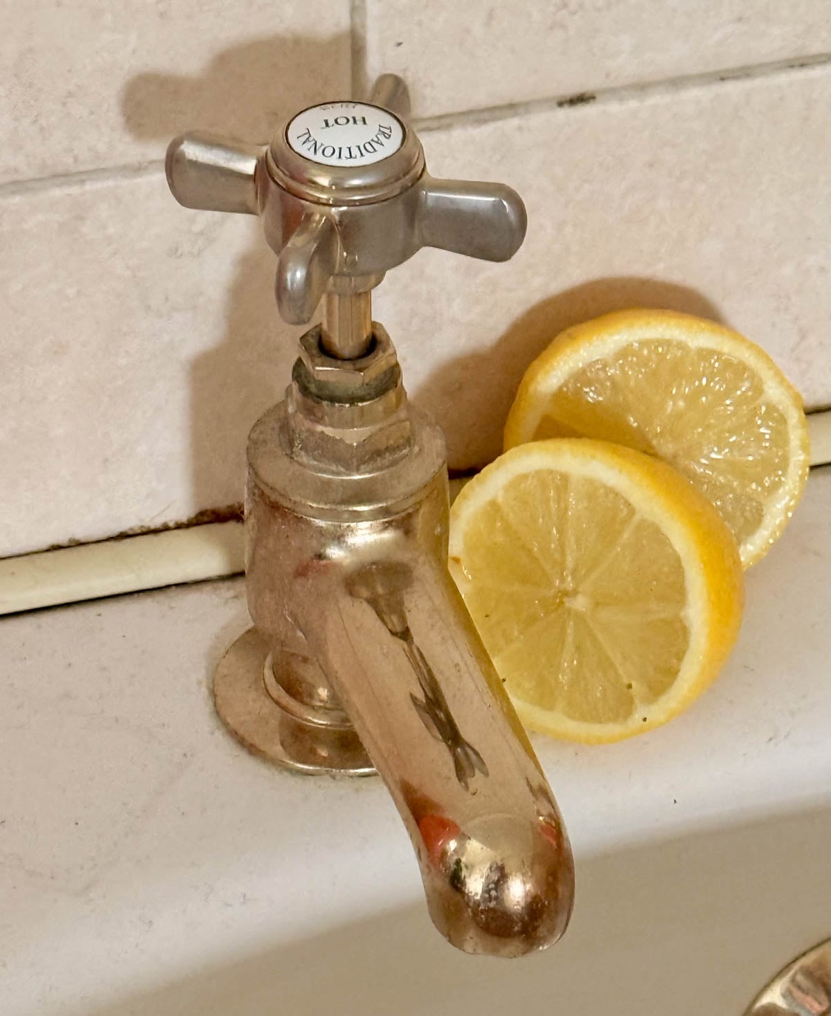 tap and lemon