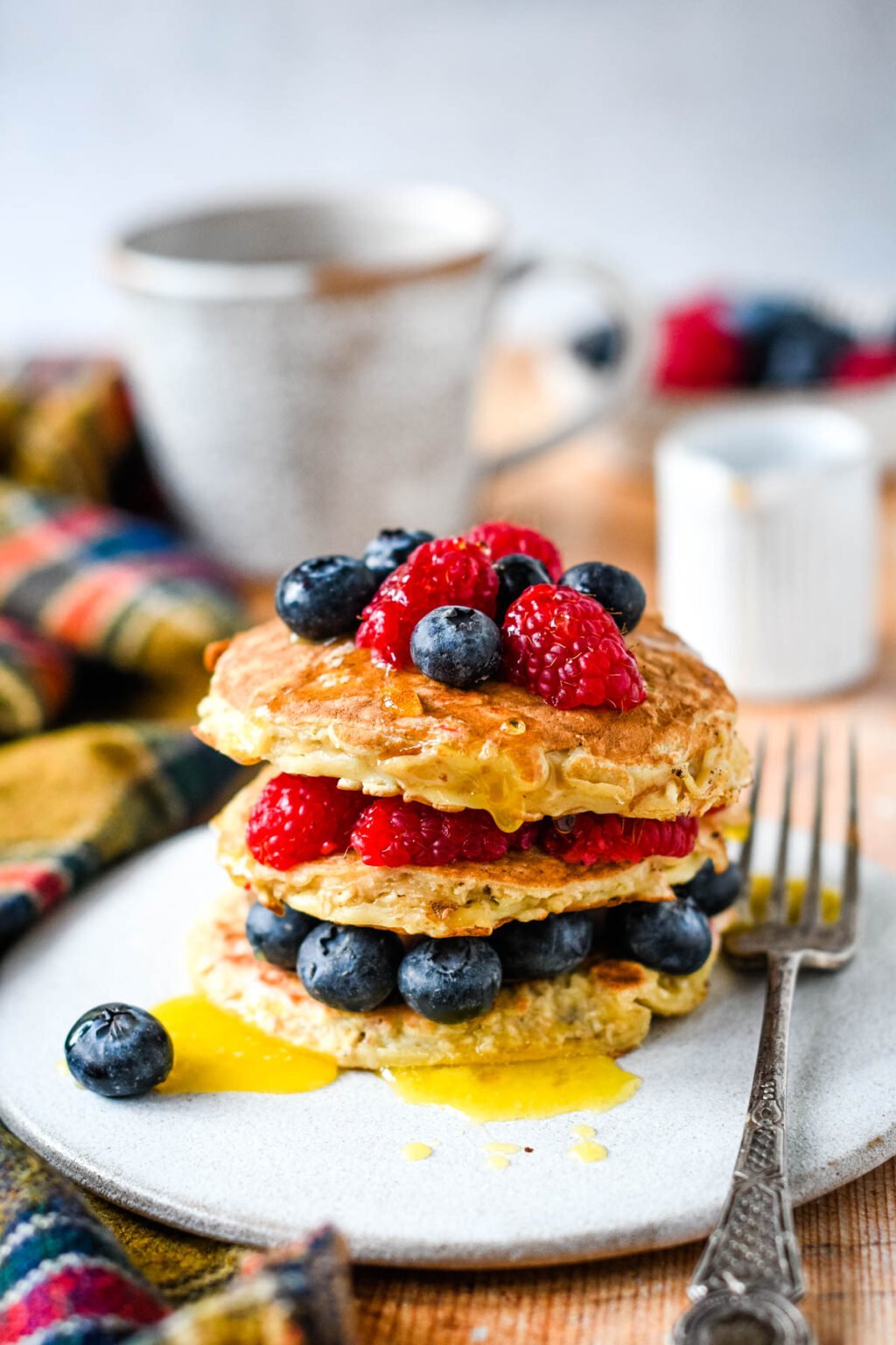3 Ingredient SugarFree Porridge Oat Pancakes Larder Love