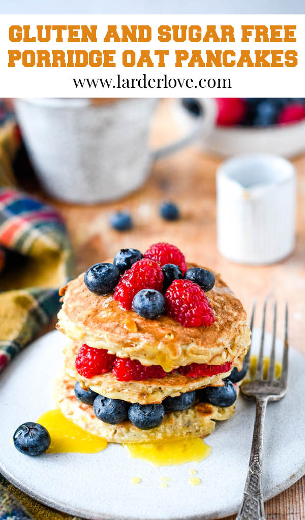 3 Ingredient SugarFree Porridge Oat Pancakes Larder Love