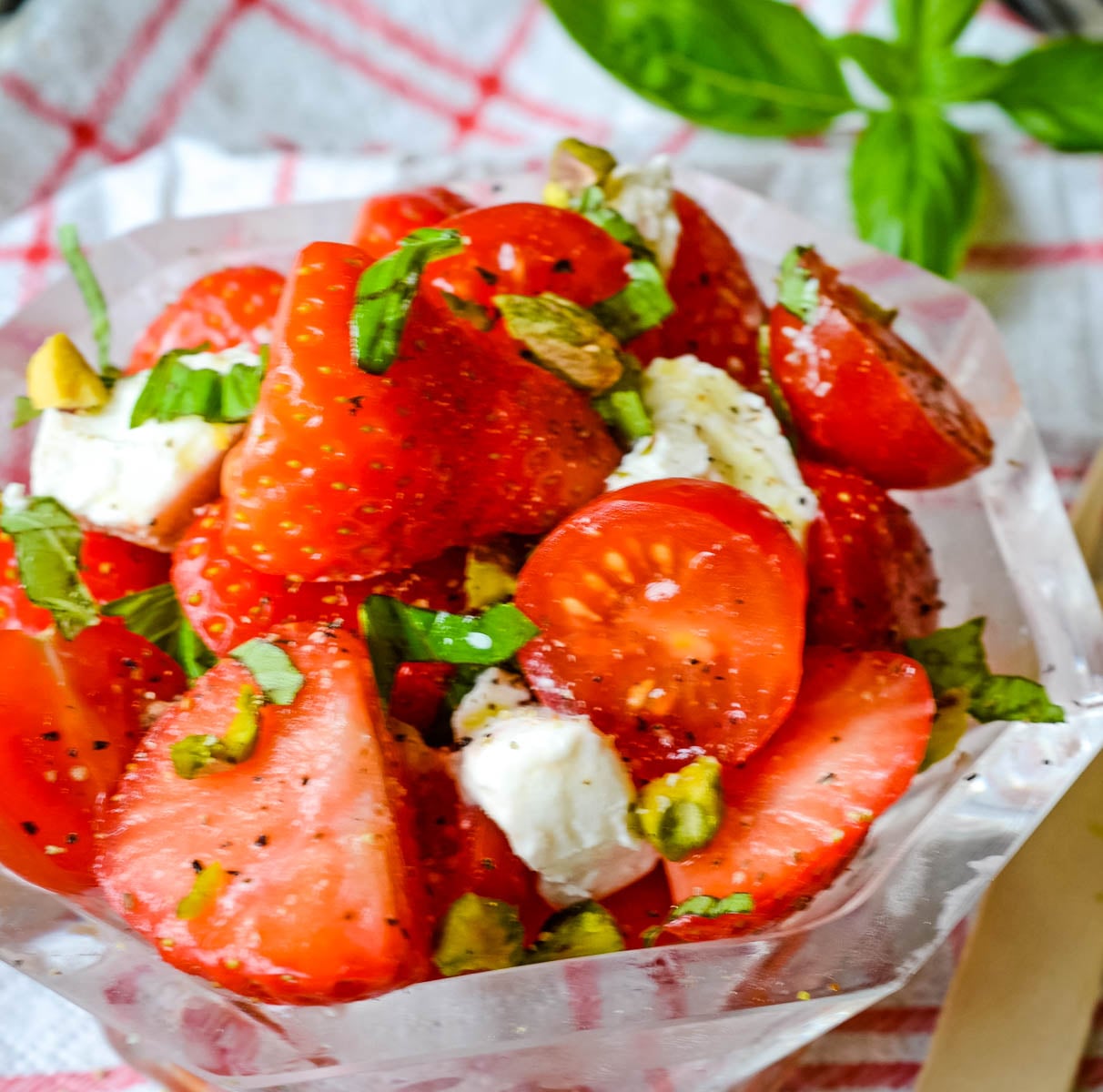 strawberry and tomato salad