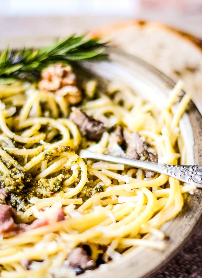 pesto in pasta