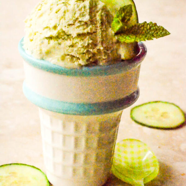 Homemade Cucumber and Mint Icecream Larder Love