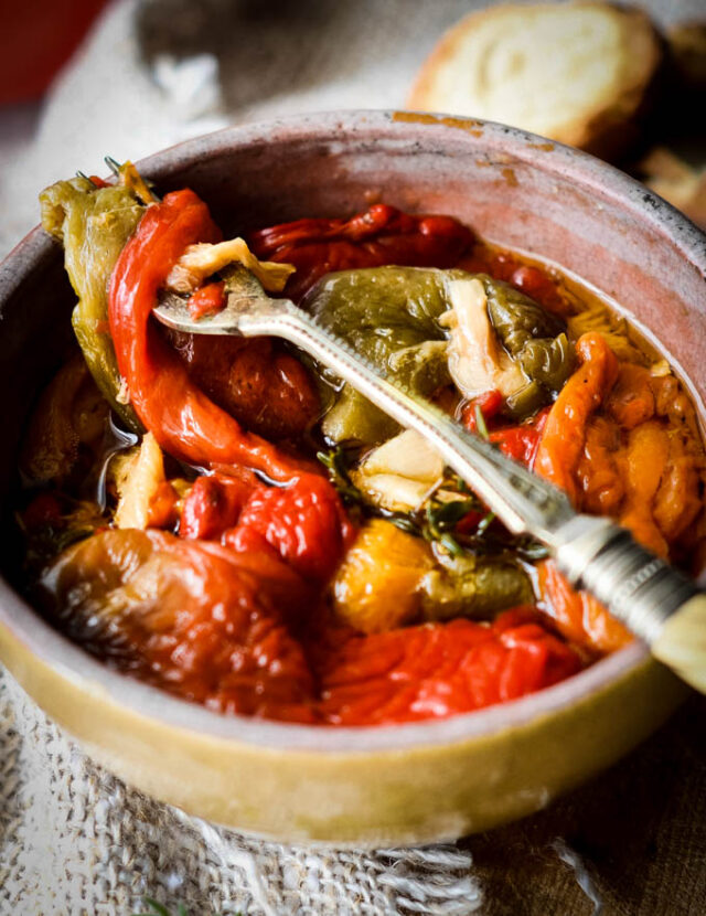 Roasted Peppers Preserved In Olive Oil Larder Love