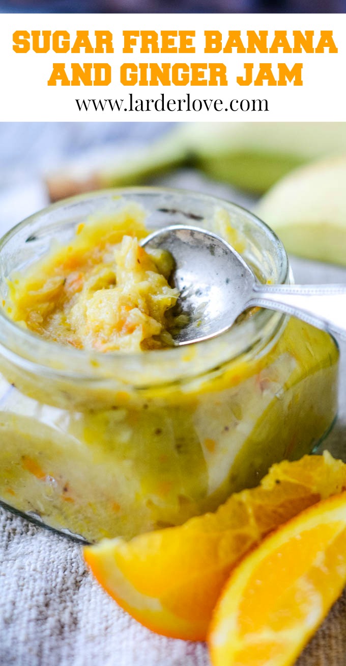 Refined Sugar Free Banana And Ginger Jam Larder Love
