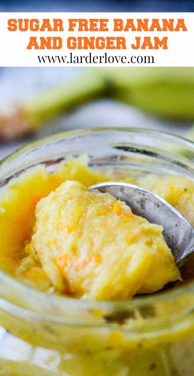 Refined Sugar Free Banana And Ginger Jam Larder Love