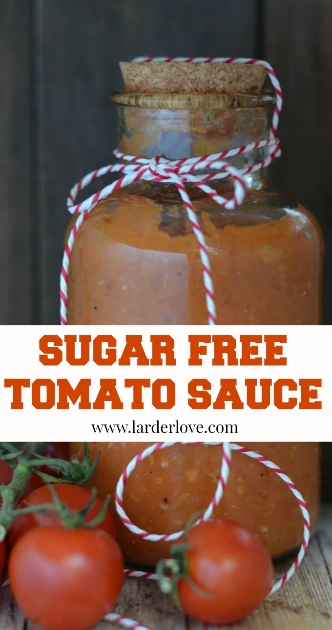 super tasty and easy recipe for sugar free tomato sauce
