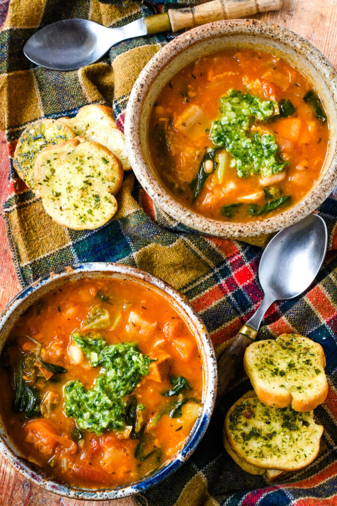 Easy Winter Vegetable Soup Recipe Larder Love