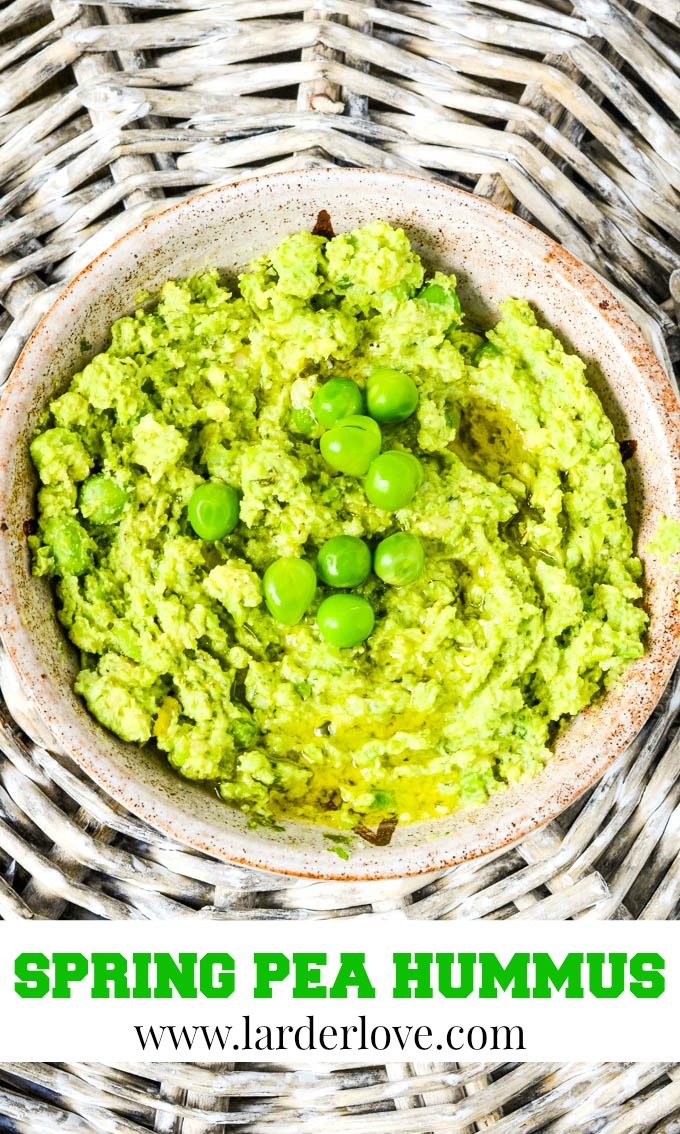 Super Tasty Spring Pea Hummus With Mint Larder Love
