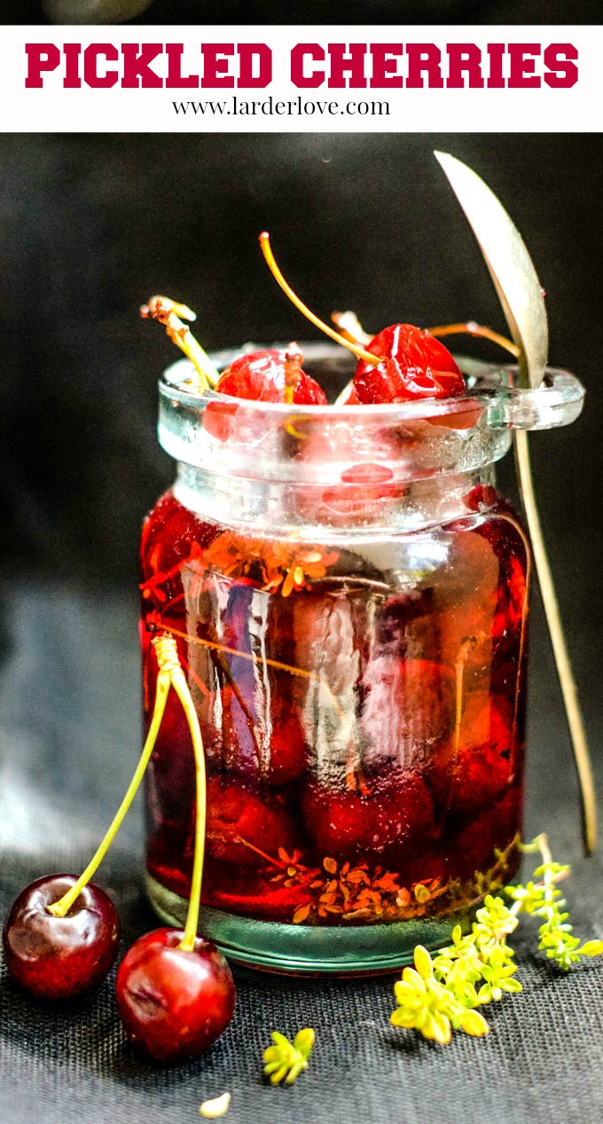 Savoury Spanish Style Pickled Cherries Larder Love