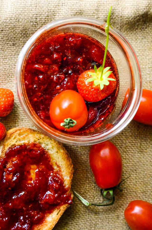 Homemade Strawberry and Tomato Jam Larder Love