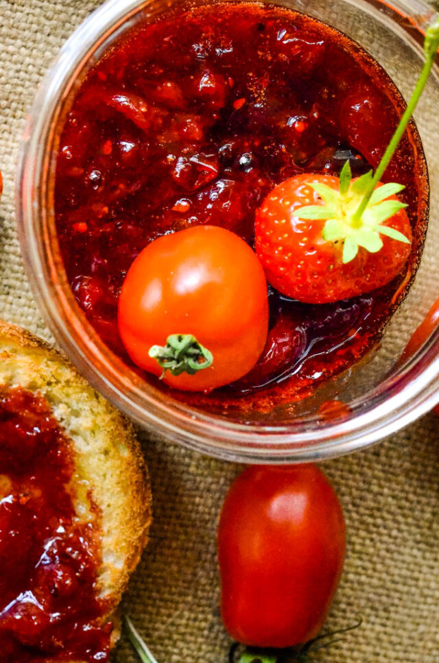 Homemade Strawberry and Tomato Jam Larder Love