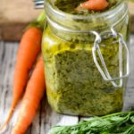 carrot top pesto by larderlove