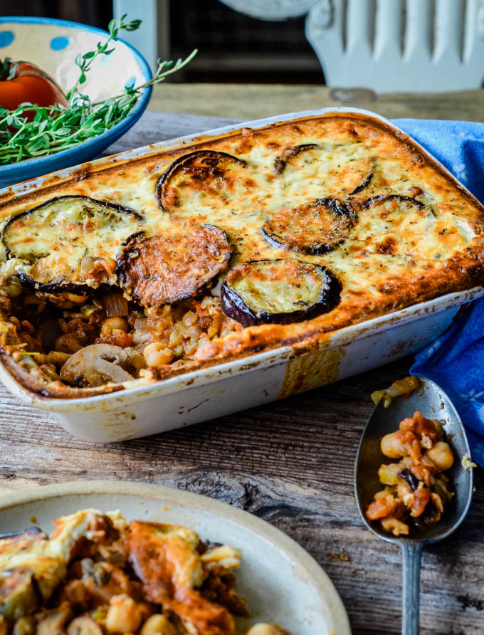 Easy Vegetarian Moussaka Recipe - Larder Love