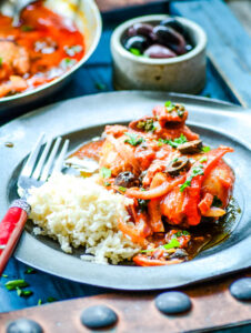 Basque Chicken or Poulet Basquaise - Larder Love