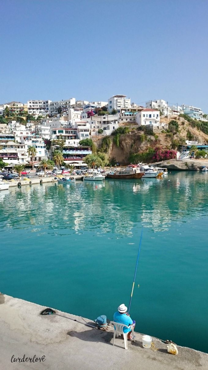 image of Agia Galini harbour in Crete