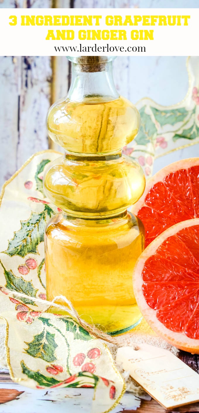 3 Ingredient Grapefruit And Ginger Gin Larder Love