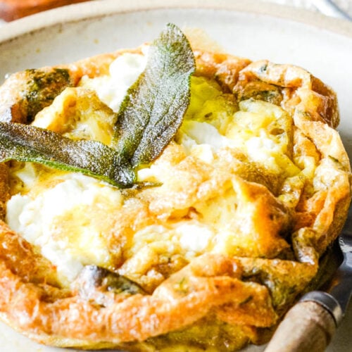 Super Simple Sage And Goat's Cheese Frittata Larder Love