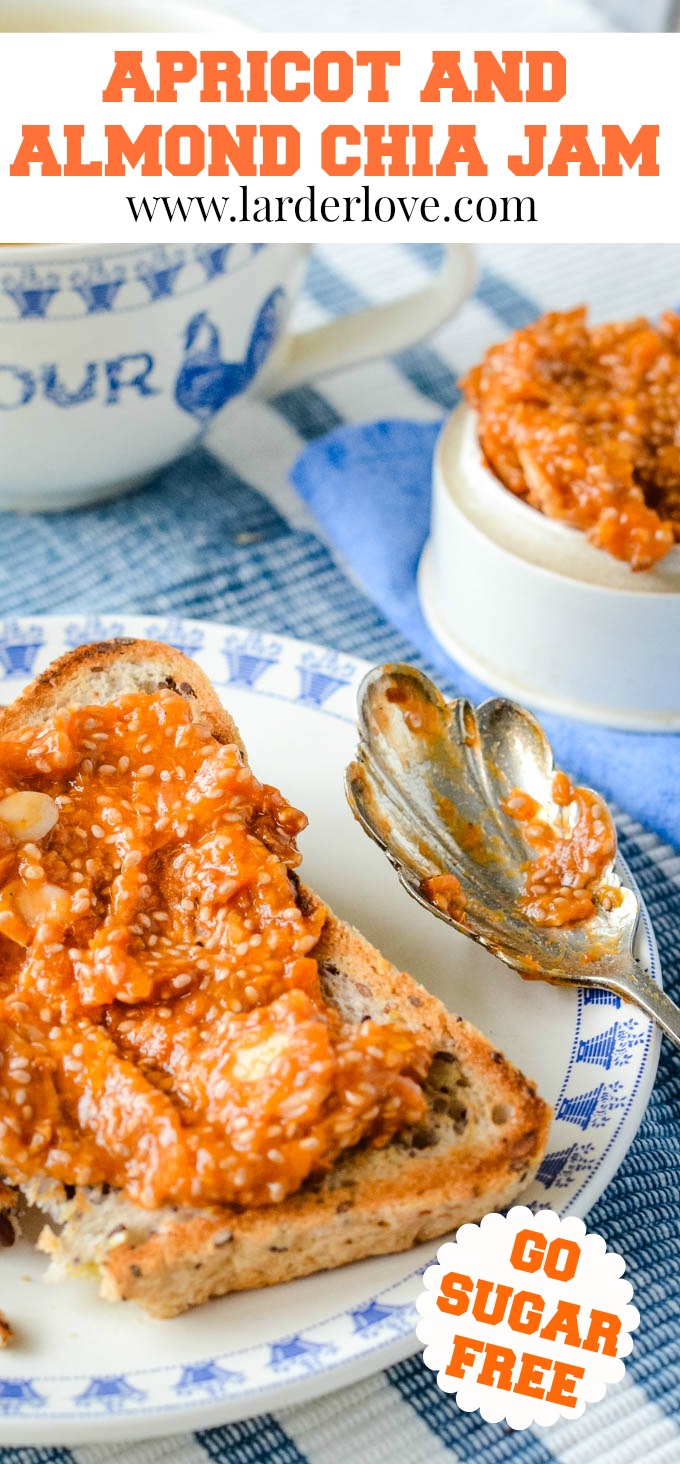 Sugar Free Apricot And Almond Chia Jam Larder Love