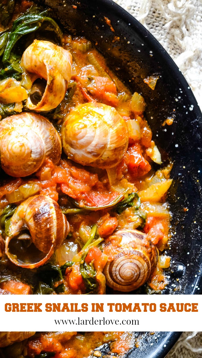 Greek Snails With Tomato And Spinach Larder Love