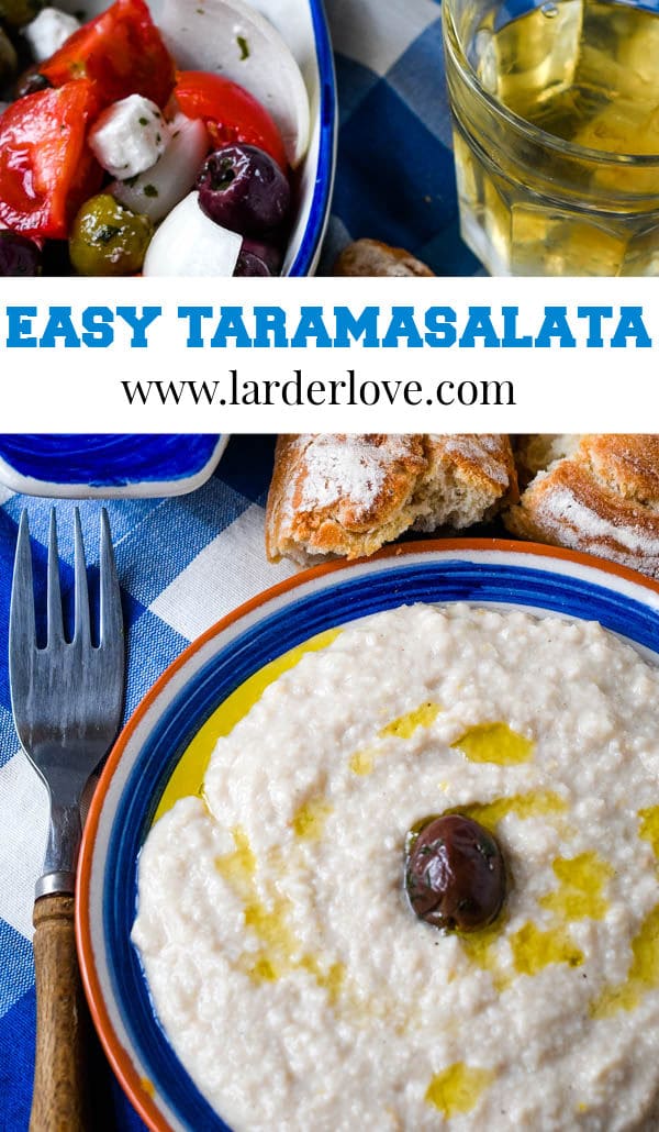 Traditional Greek Taramasalata (fish roe dip) Recipe Larder Love