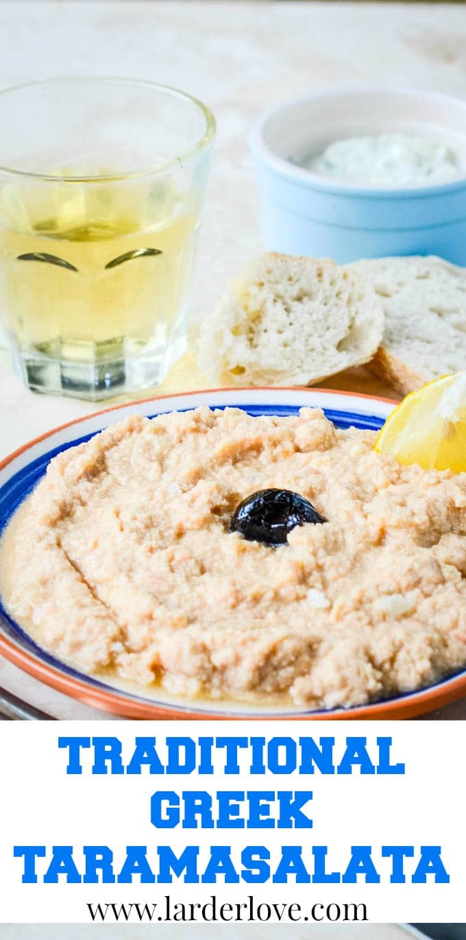 Traditional Greek Taramasalata (fish roe dip) Recipe Larder Love