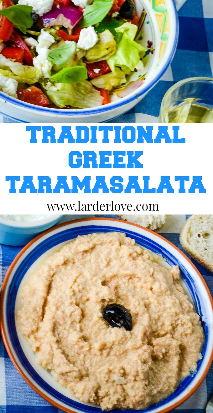 Traditional Greek Taramasalata (fish roe dip) Recipe Larder Love