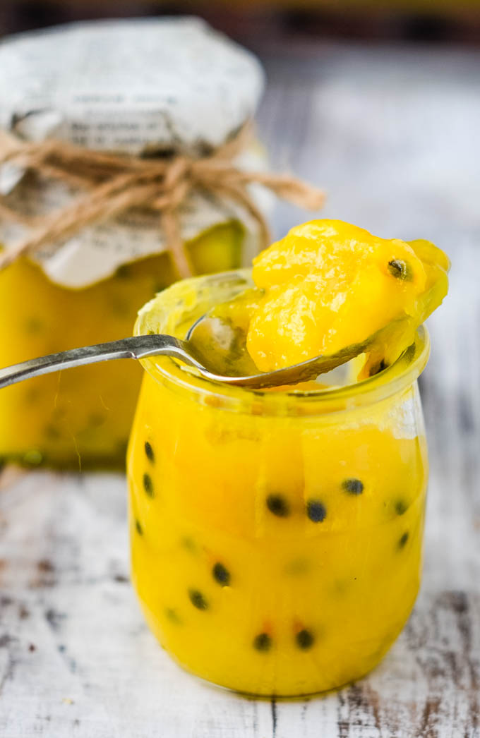 passion fruit and lemon curd by larderlove