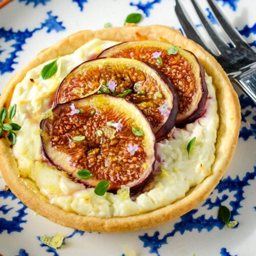 Greek Fig and Feta Tarts With Thyme and Honey Larder Love