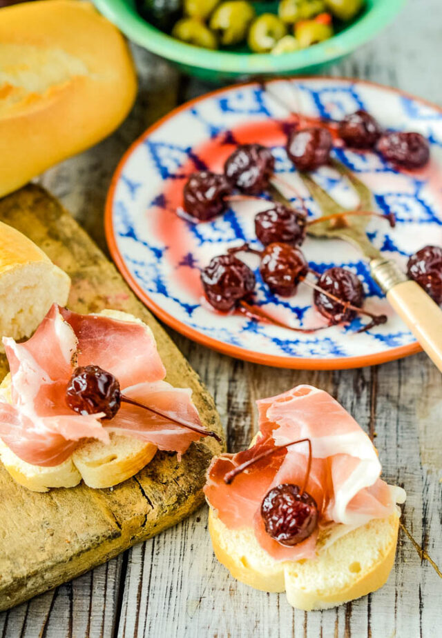 Savoury Spanish Style Pickled Cherries Larder Love