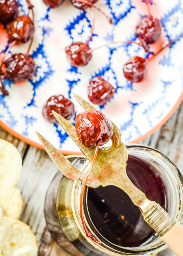 Savoury Spanish Style Pickled Cherries Larder Love