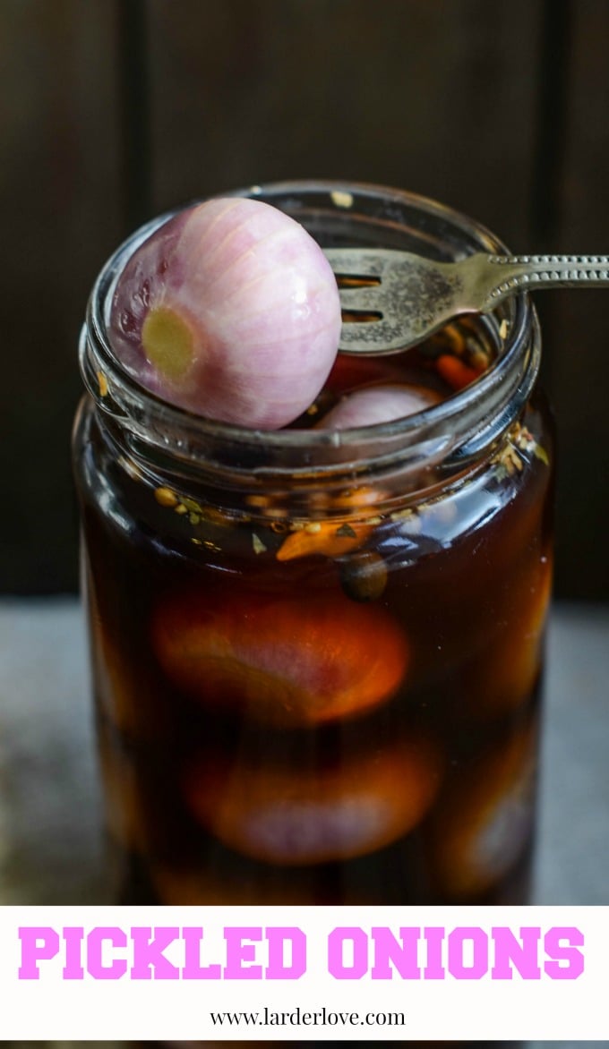 Homemade Traditional English Pickled Onions Larder Love