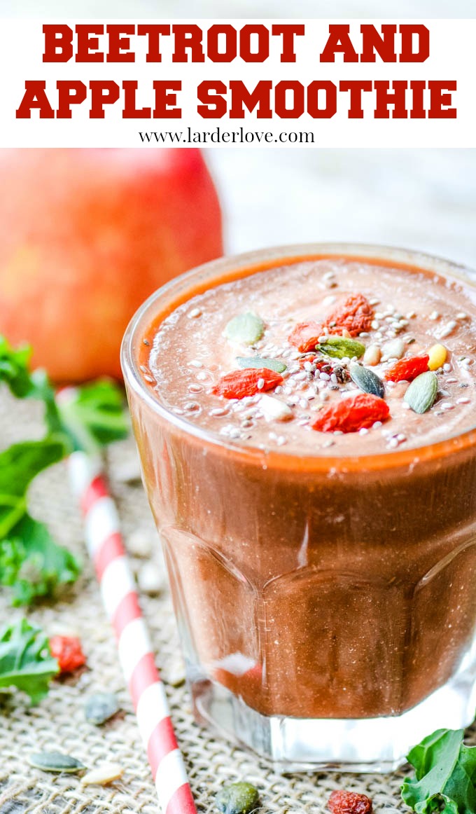 Healthy Beetroot and Apple Smoothie Larder Love