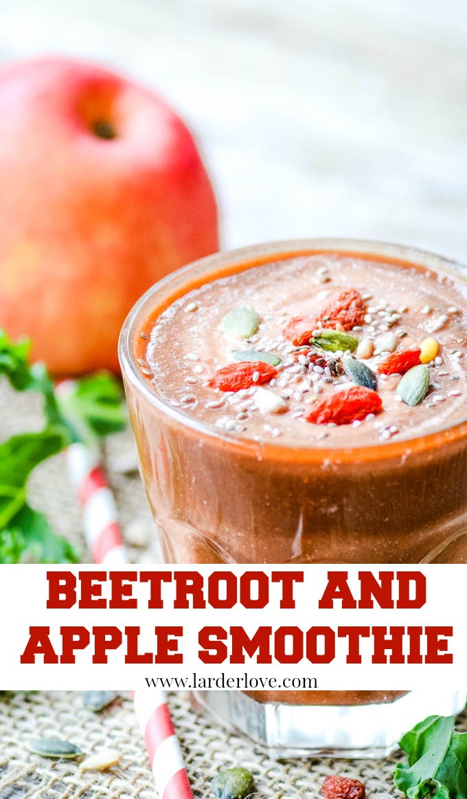 Healthy Beetroot and Apple Smoothie Larder Love