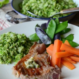 lamb chops with broccoli rice