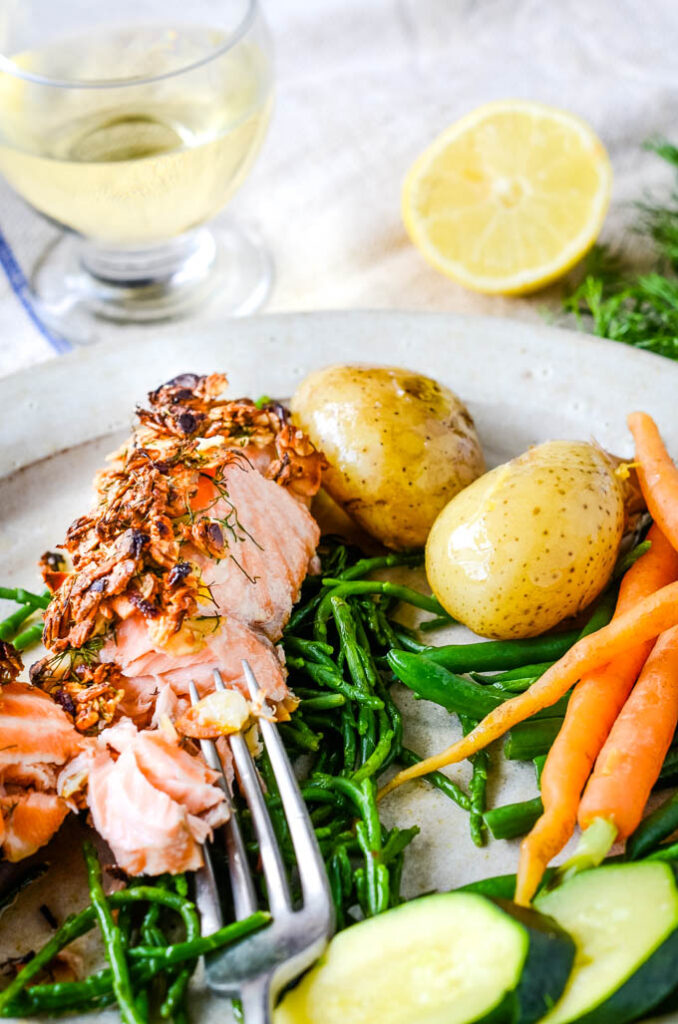 Quick And Healthy Oat Crusted Baked Salmon Larder Love