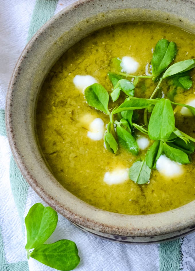  nærbilde av suppe bolle ovenfra