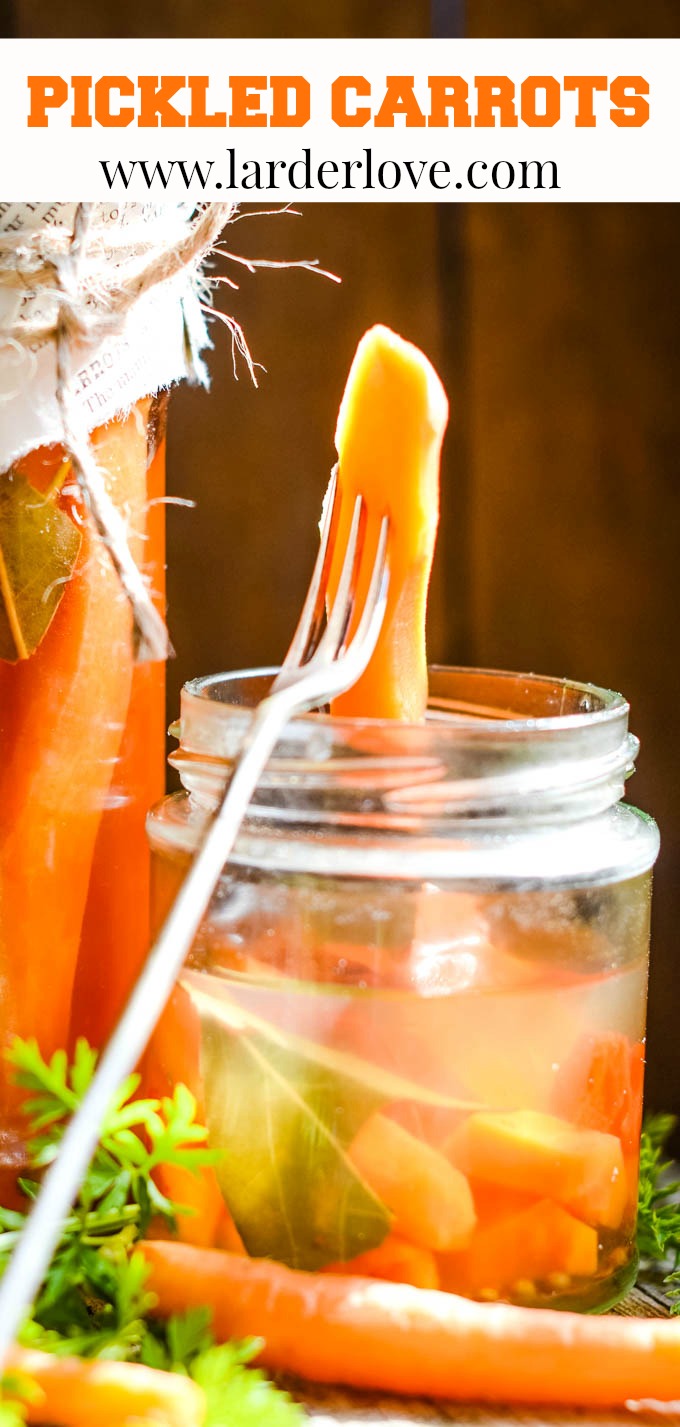 Quick and Easy Spicy Pickled Carrots Larder Love