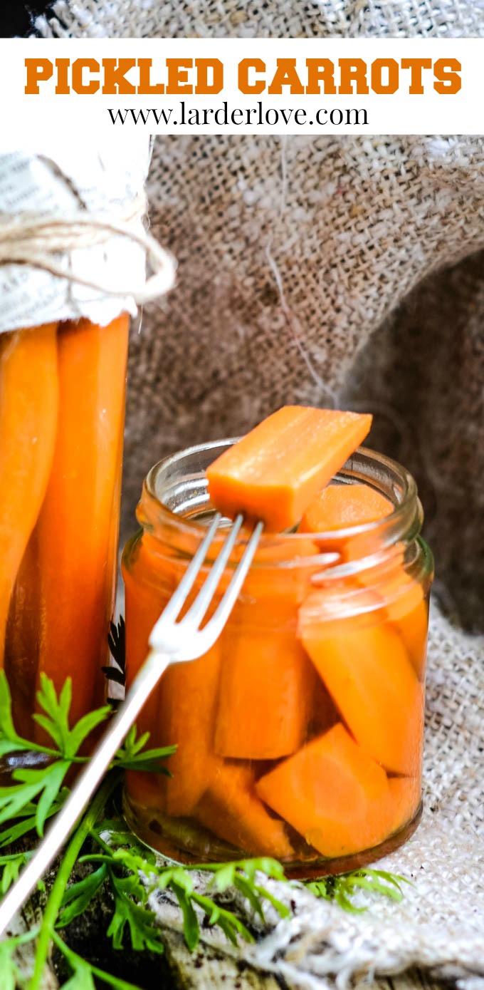 Quick and Easy Spicy Pickled Carrots Larder Love