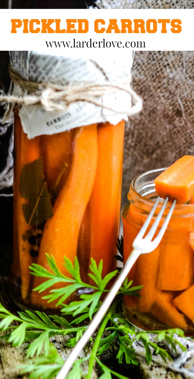 Quick and Easy Spicy Pickled Carrots Larder Love