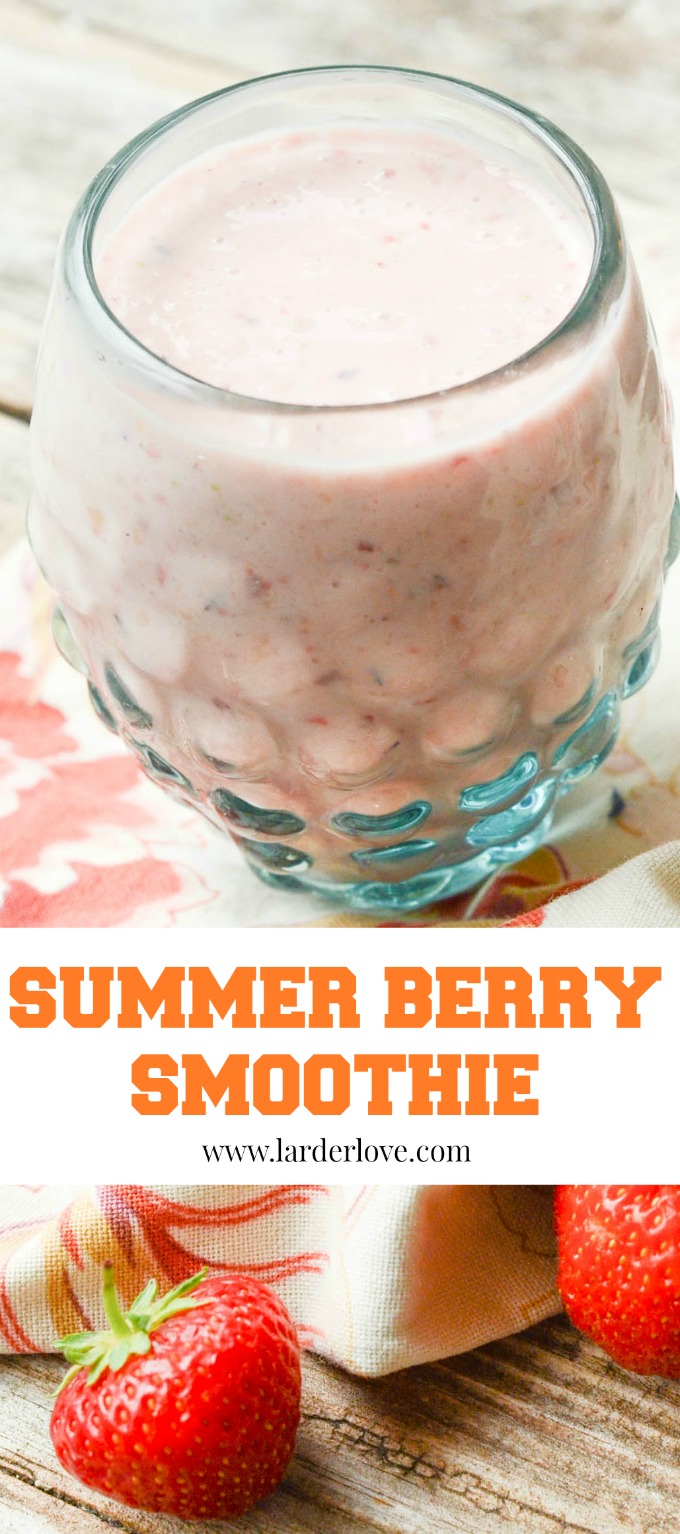 Healthy Summer Berry Smoothie - Larder Love