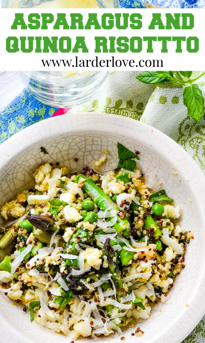 Quick And Healthy Asparagus and Quinoa Risotto Larder Love