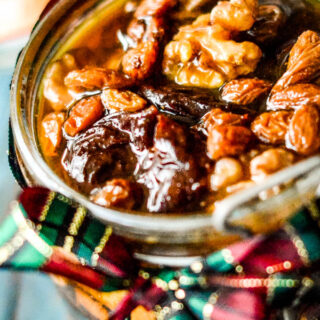 fruits and nuts in whisky