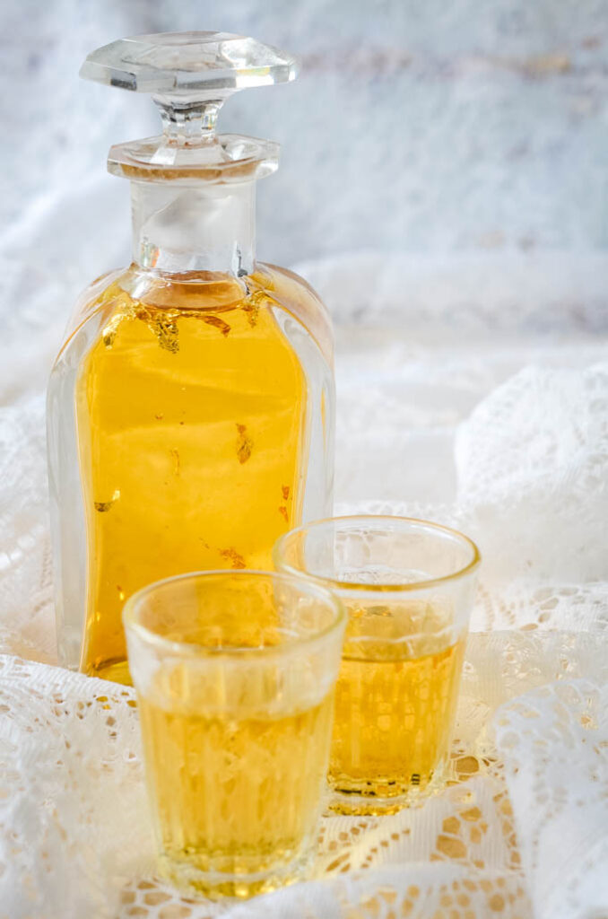 Vanilla Vodka With Real Gold Flakes Larder Love