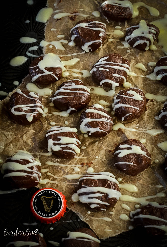 Easy recipe for Guinness Truffles to celebrate St Patricks Day by