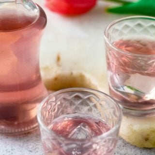 rhubarb and ginger gin by larderlove